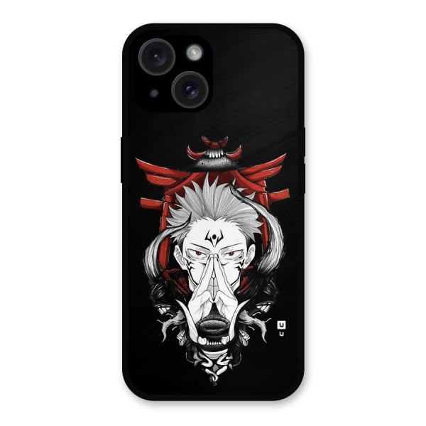 Demon King Sukuna Metal Back Case for iPhone 15