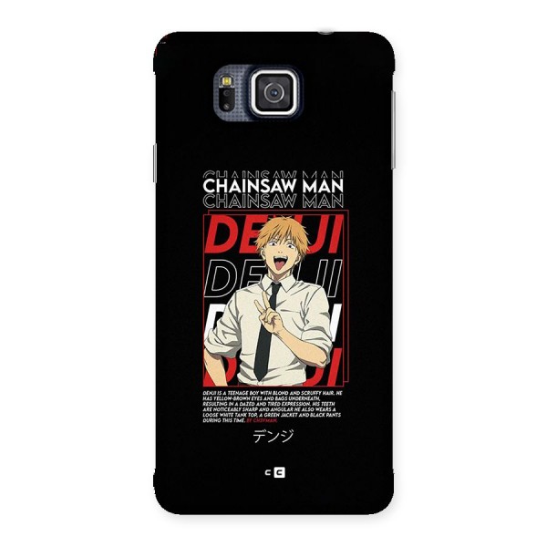 Denji Chainsaw Man Back Case for Galaxy Alpha