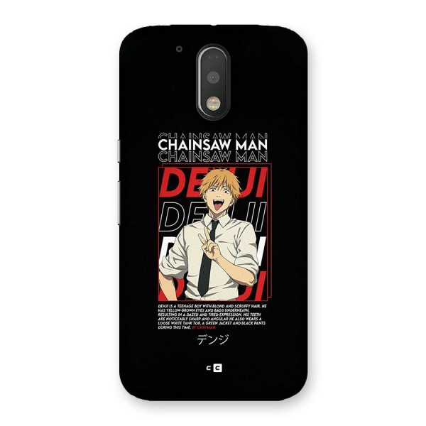 Denji Chainsaw Man Back Case for Moto G4 Plus