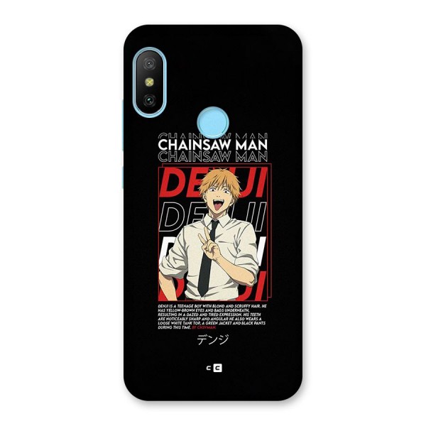 Denji Chainsaw Man Back Case for Redmi 6 Pro