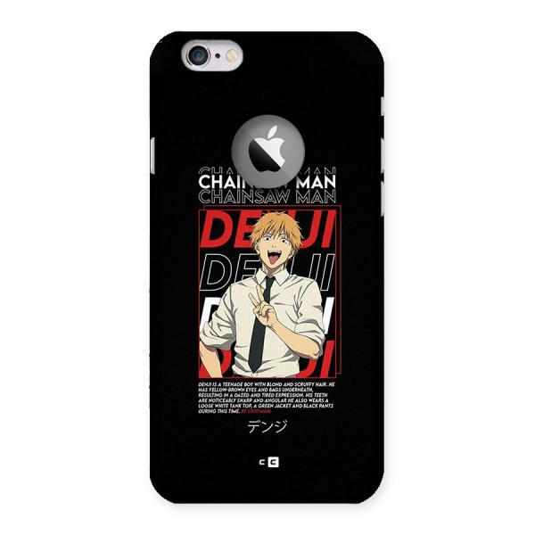 Denji Chainsaw Man Back Case for iPhone 6 Logo Cut