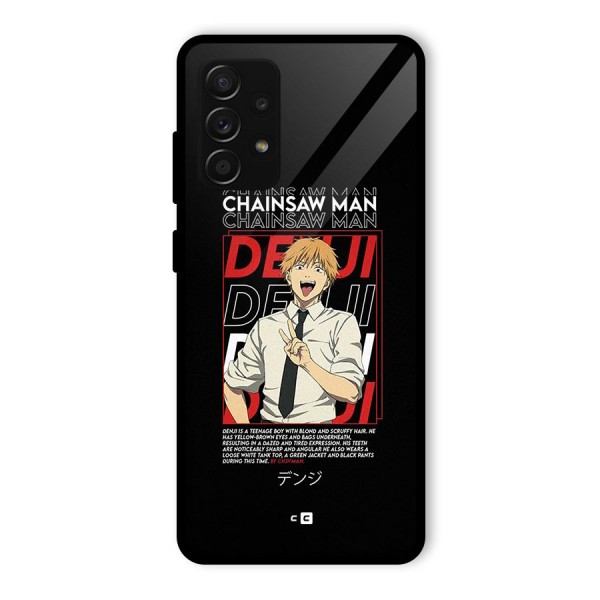 Denji Chainsaw Man Glass Back Case for Galaxy A53 5G