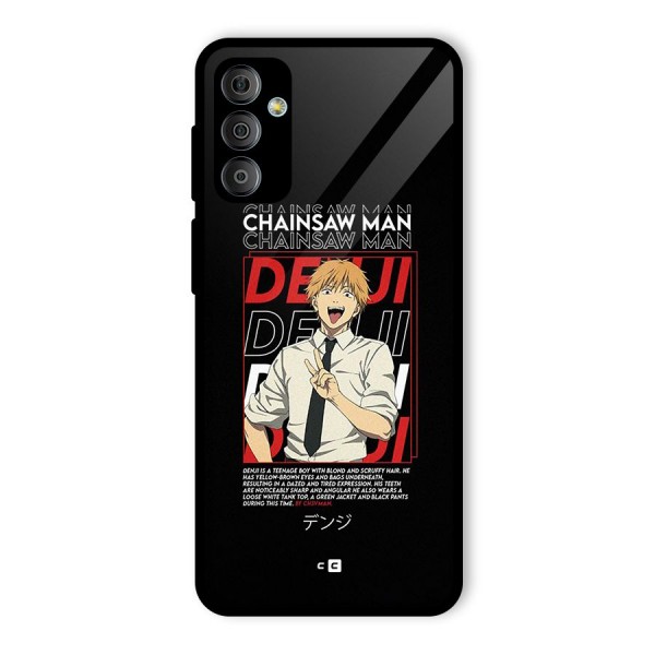 Denji Chainsaw Man Glass Back Case for Galaxy F23