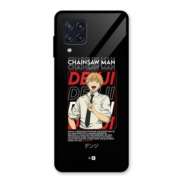 Denji Chainsaw Man Glass Back Case for Galaxy M32