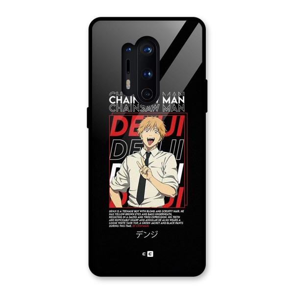 Denji Chainsaw Man Glass Back Case for OnePlus 8 Pro