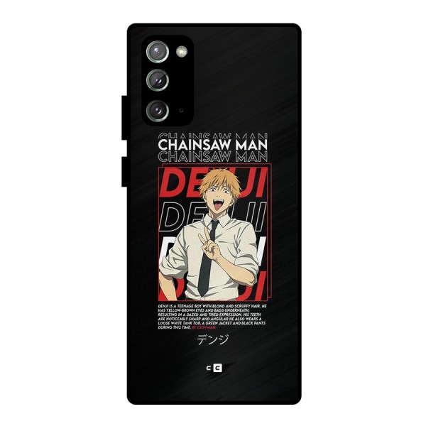 Denji Chainsaw Man Metal Back Case for Galaxy Note 20