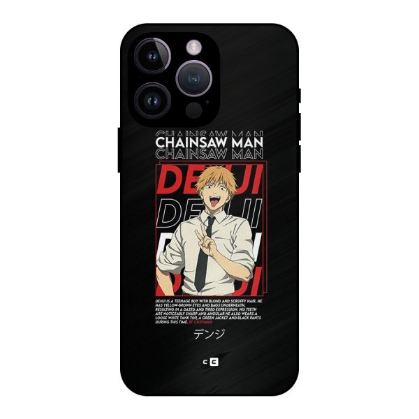 Denji Chainsaw Man Metal Back Case for iPhone 14 Pro Max