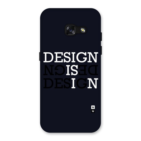 Design is In Typography Back Case for Galaxy A3 (2017)