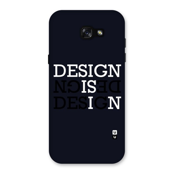 Design is In Typography Back Case for Galaxy A7 (2017)