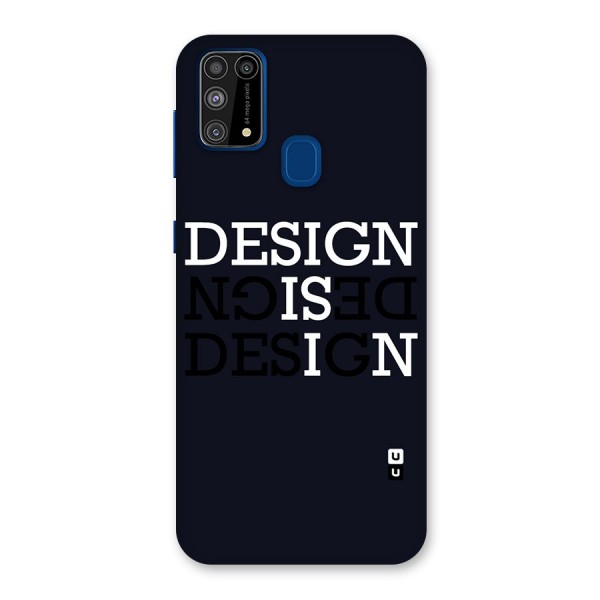 Design is In Typography Back Case for Galaxy F41