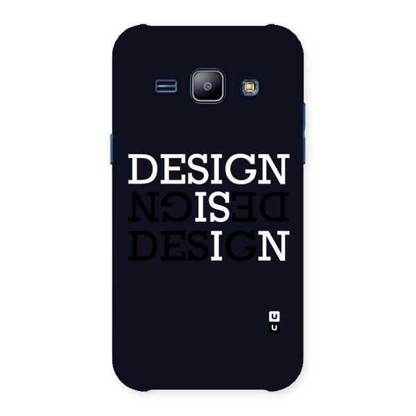 Design is In Typography Back Case for Galaxy J1