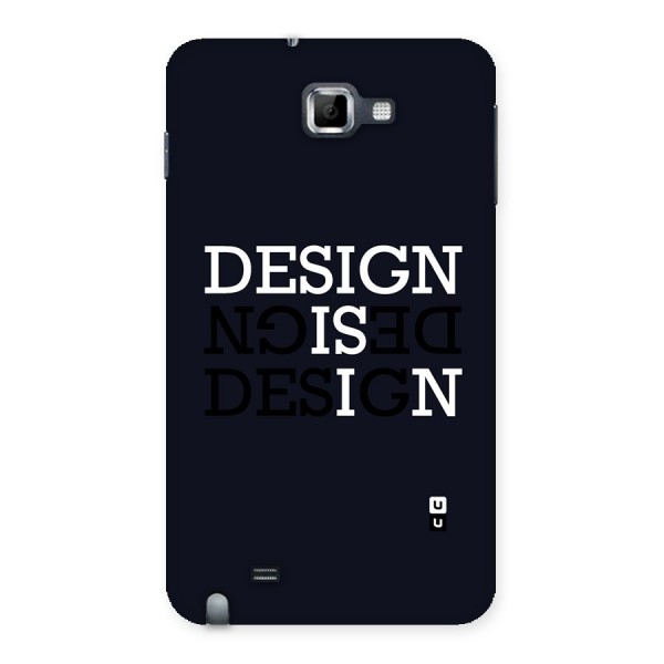 Design is In Typography Back Case for Galaxy Note