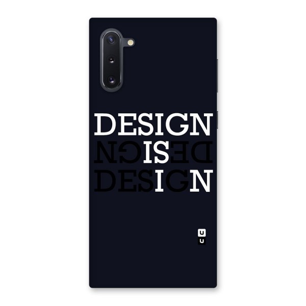 Design is In Typography Back Case for Galaxy Note 10