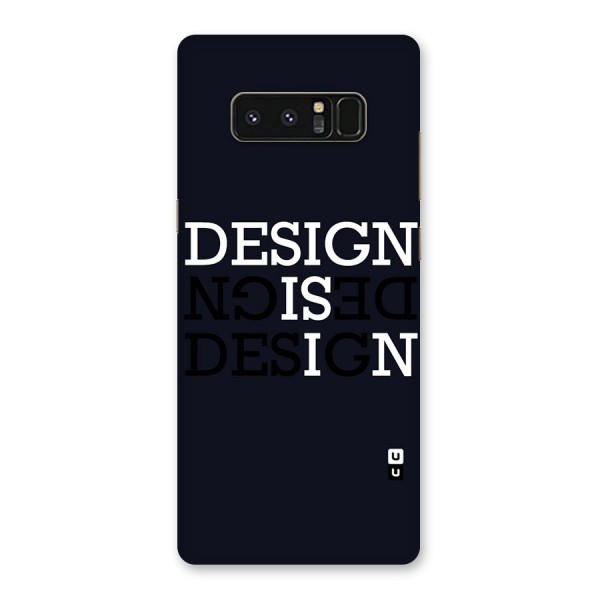 Design is In Typography Back Case for Galaxy Note 8