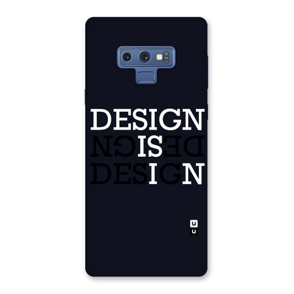 Design is In Typography Back Case for Galaxy Note 9