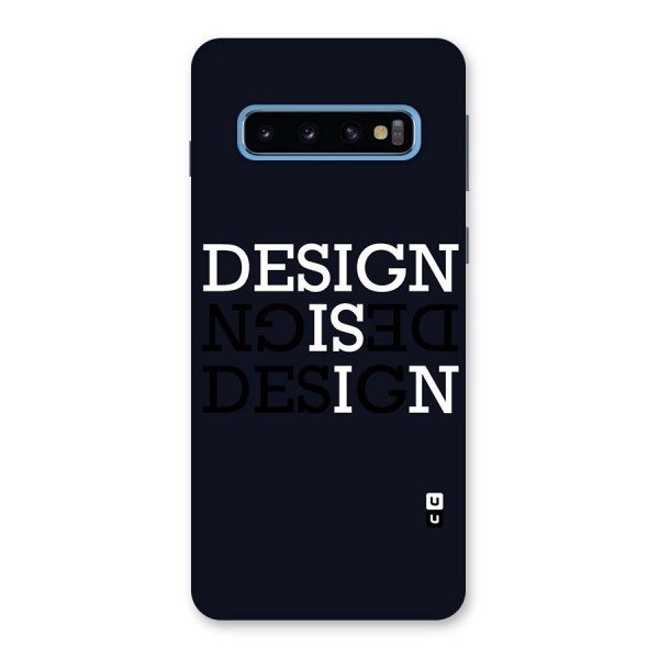 Design is In Typography Back Case for Galaxy S10