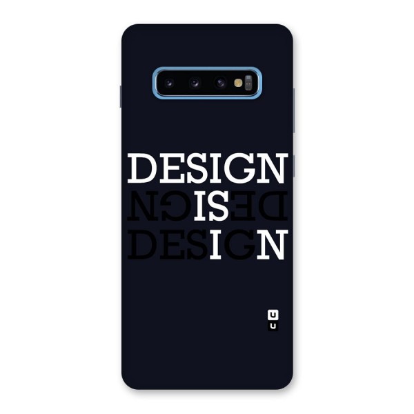 Design is In Typography Back Case for Galaxy S10 Plus
