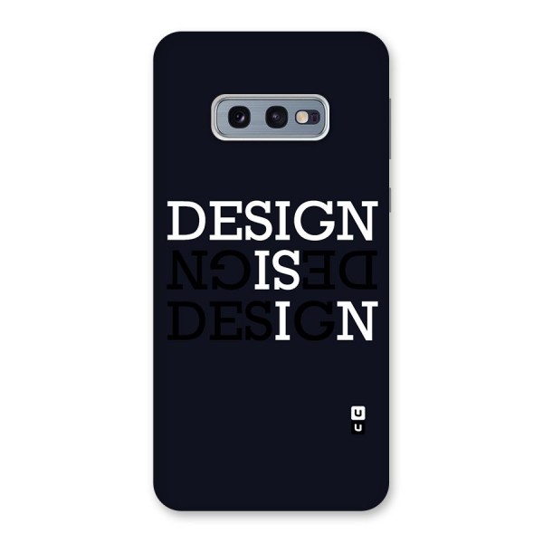 Design is In Typography Back Case for Galaxy S10e