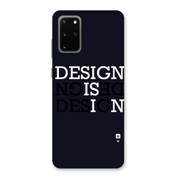Design is In Typography Back Case for Galaxy S20 Plus
