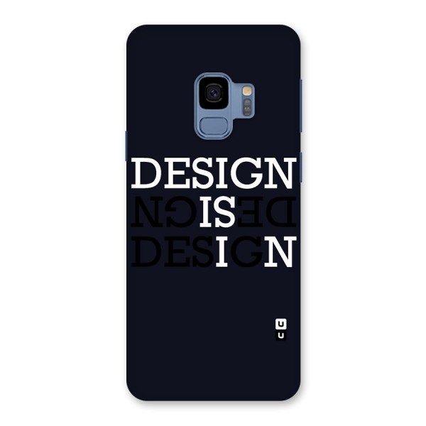 Design is In Typography Back Case for Galaxy S9