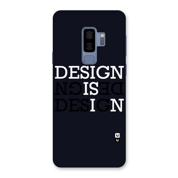 Design is In Typography Back Case for Galaxy S9 Plus