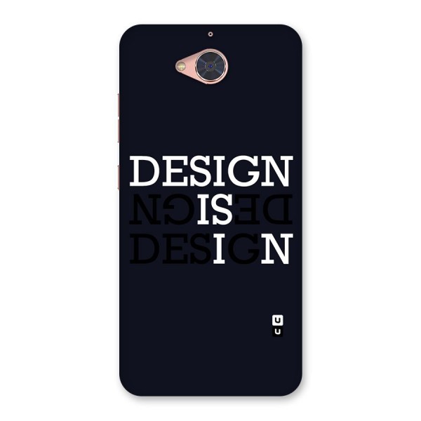 Design is In Typography Back Case for Gionee S6 Pro