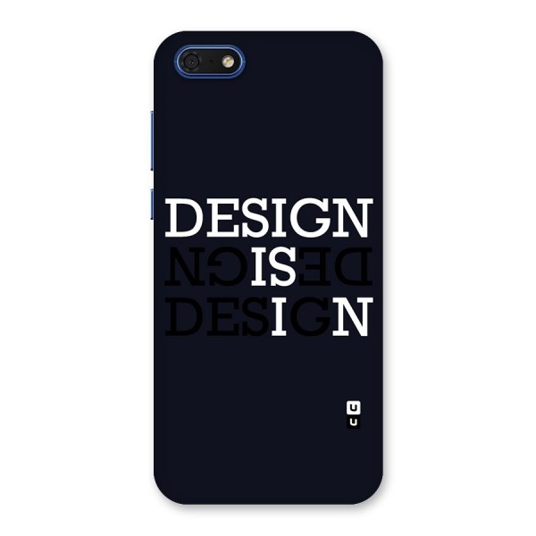 Design is In Typography Back Case for Honor 7s