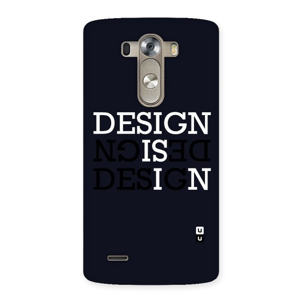 Design is In Typography Back Case for LG G3