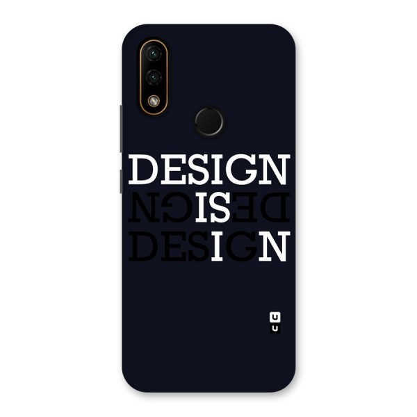 Design is In Typography Back Case for Lenovo A6 Note