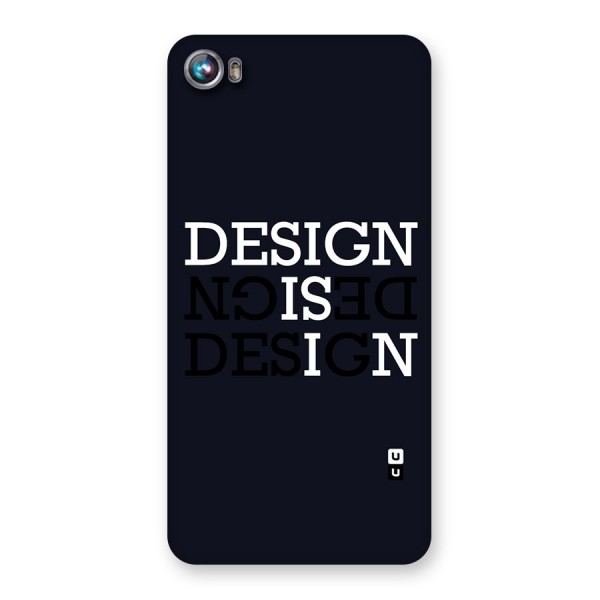 Design is In Typography Back Case for Micromax Canvas Fire 4 A107