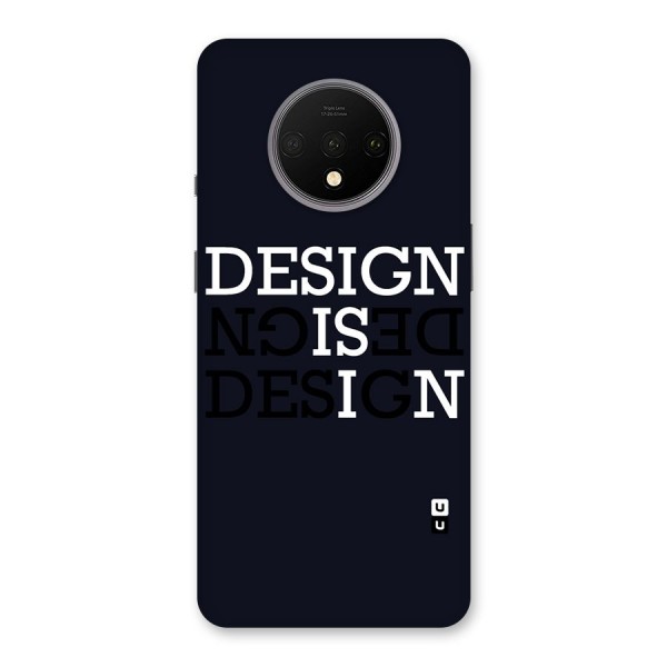 Design is In Typography Back Case for OnePlus 7T