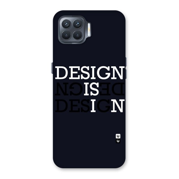 Design is In Typography Back Case for Oppo F17 Pro