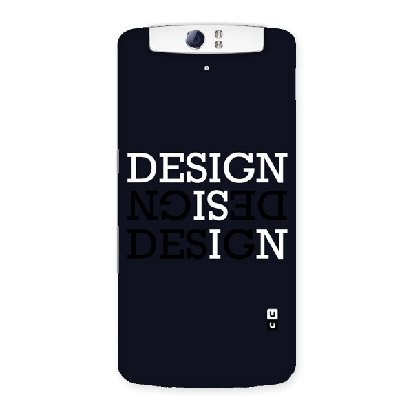 Design is In Typography Back Case for Oppo N1