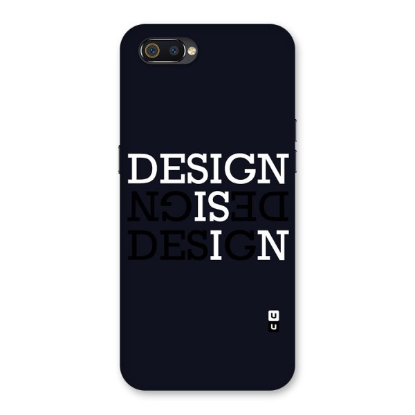 Design is In Typography Back Case for Realme C2