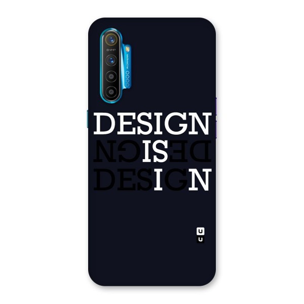 Design is In Typography Back Case for Realme XT