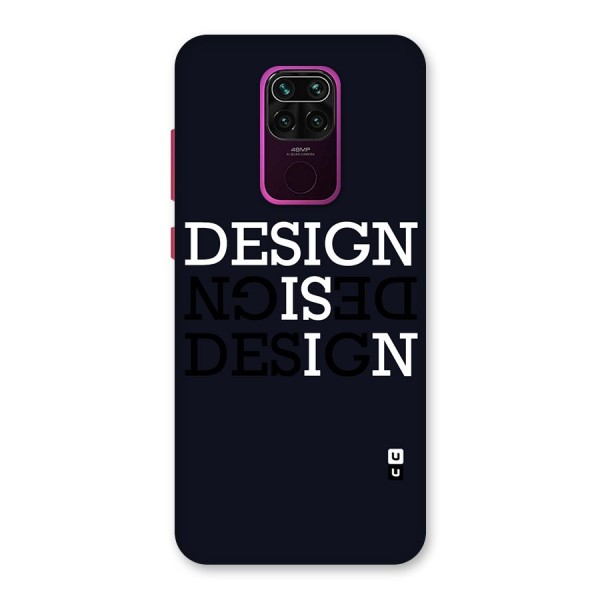 Design is In Typography Back Case for Redmi Note 9