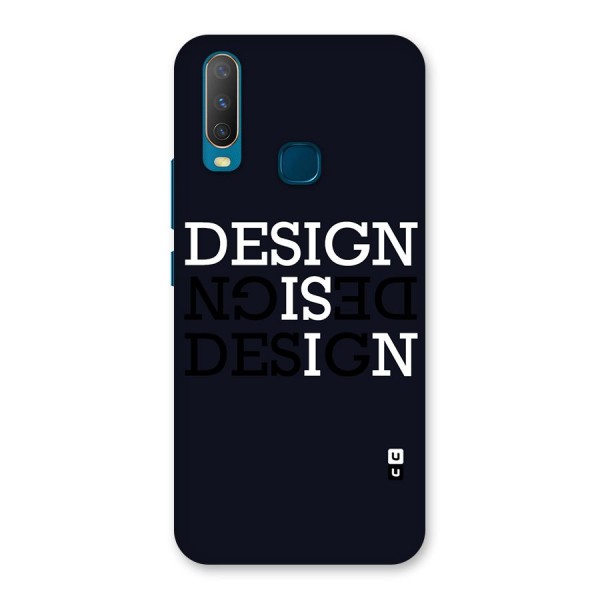 Design is In Typography Back Case for Vivo Y17