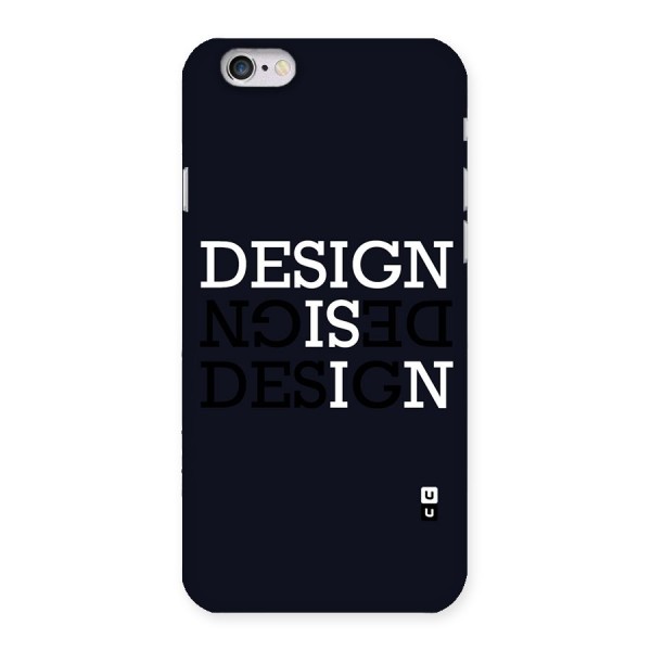 Design is In Typography Back Case for iPhone 6 6S