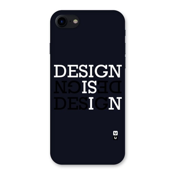 Design is In Typography Back Case for iPhone SE 2020