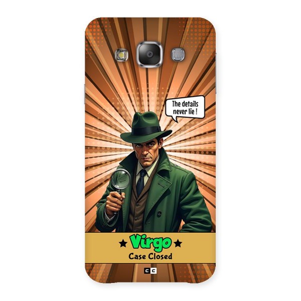 Detective Virgo Back Case for Galaxy E7