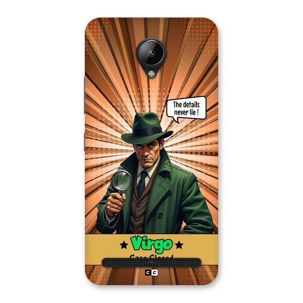 Detective Virgo Back Case for Lenovo C2