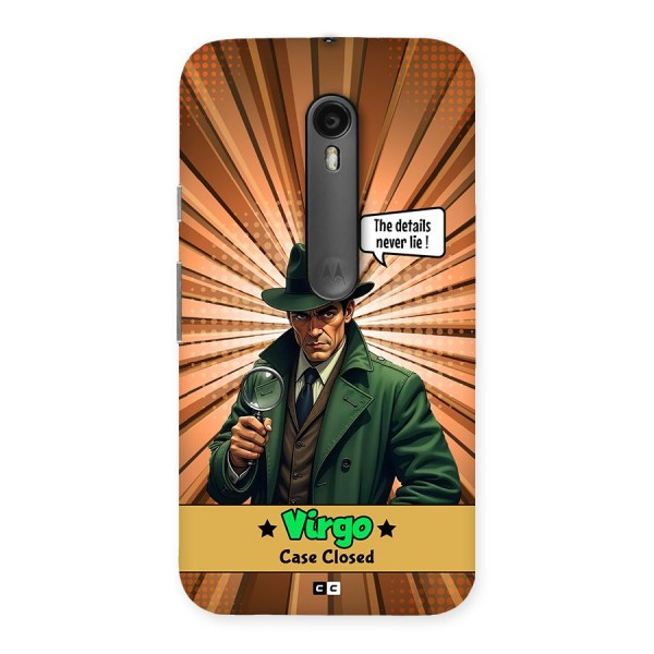 Detective Virgo Back Case for Moto G3