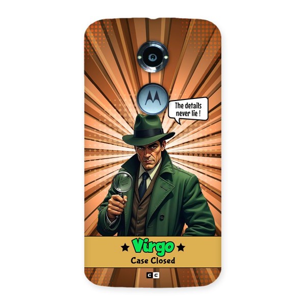 Detective Virgo Back Case for Moto X2