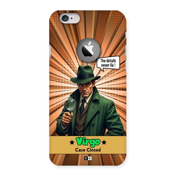 Detective Virgo Back Case for iPhone 6 Logo Cut