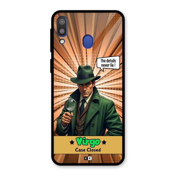 Detective Virgo Glass Back Case for Galaxy M20