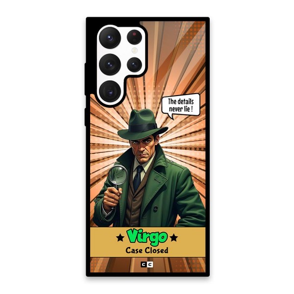 Detective Virgo Glass Back Case for Galaxy S22 Ultra 5G