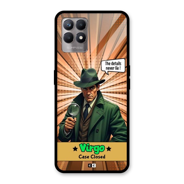 Detective Virgo Glass Back Case for Realme 8i