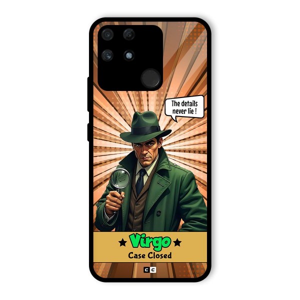 Detective Virgo Glass Back Case for Realme Narzo 50A