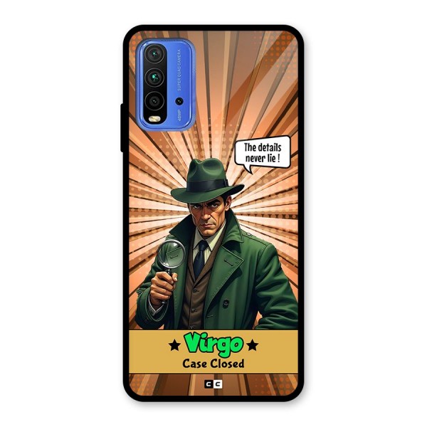 Detective Virgo Glass Back Case for Redmi 9 Power