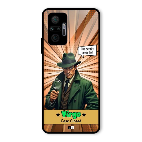 Detective Virgo Glass Back Case for Redmi Note 10 Pro Max
